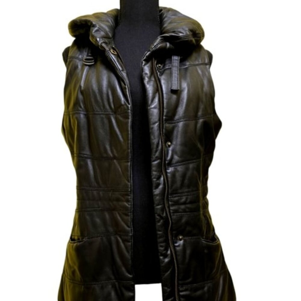 Patrizia Luca Leather Vest
